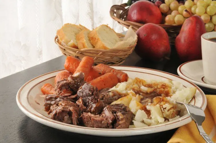 Slow cooked chuck roast