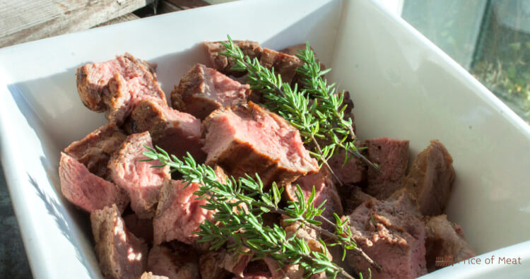 Moose Meat with Thyme