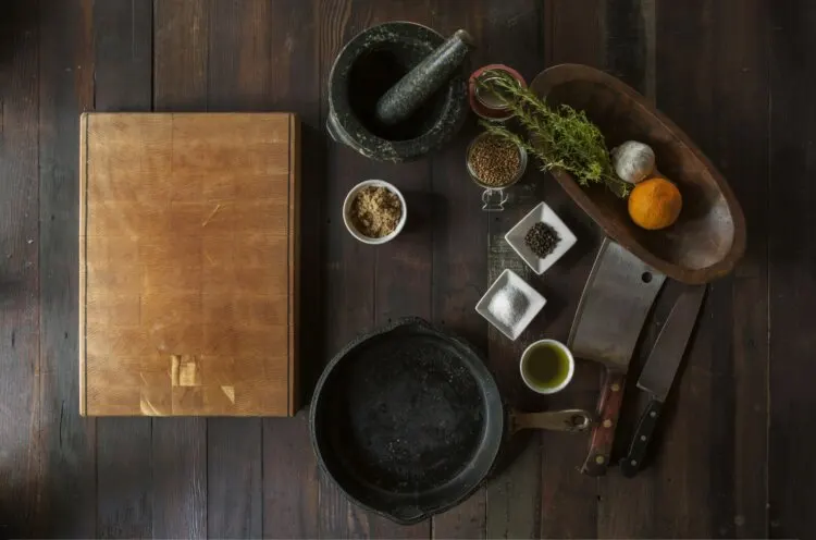 Cleaver Knife on Table