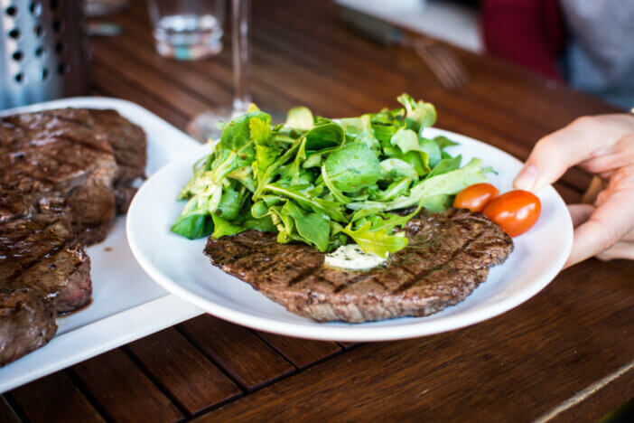 Side Salad with Steak