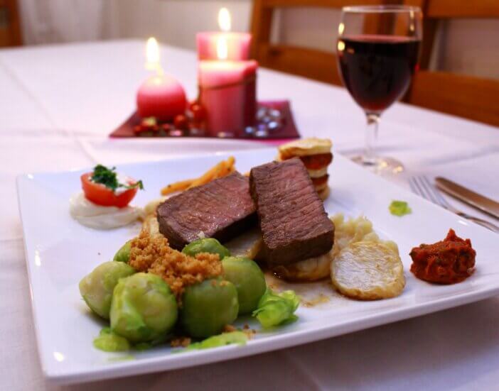 wine steak