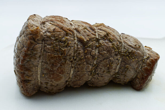 10+ Meals That Eye Of Round Roast Is Good For 2 Cooked eye round meat for roast beef isolated on white background