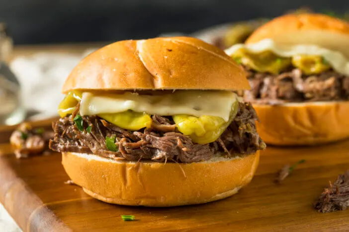 Pepperoncini on Pulled pork