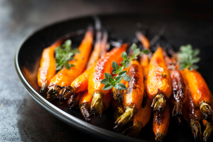 Top 13 Meatloaf Side Dishes to Complement Your Meal 9 Baked Baby Carrots with Thyme