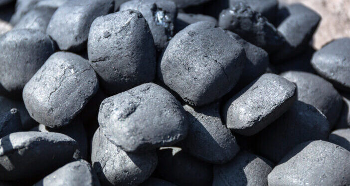 Charcoal briquettes for barbecue