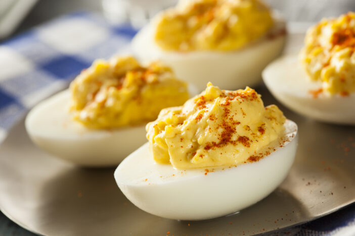 Healthy Deviled Eggs as an Appetizer