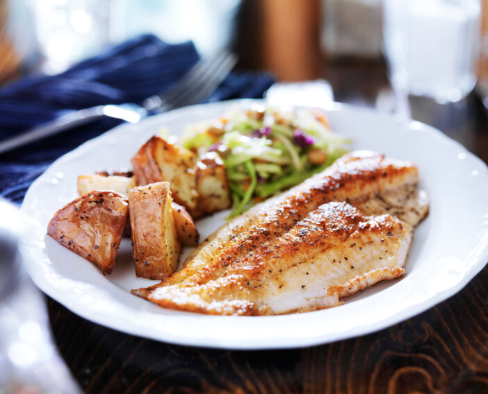 Pan fried tilapia