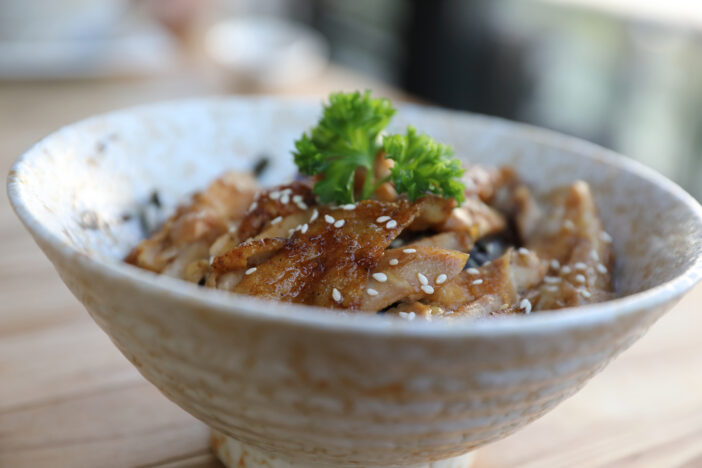 11+ Yakitori Grill Recipes That Will Leave You Craving for More 3 "japanese food , Chicken teriyaki with rice on wood background"