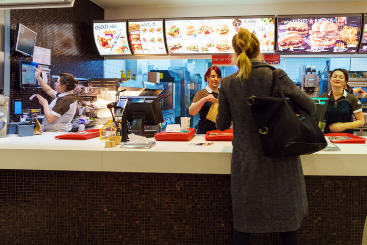 26+ Insightful Fast Casual Restaurants Statistics 1 Munich, Germany - October 24, 2017: The girl receives an order in the interior of the McDonald's fast-food restaurant