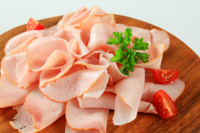 Thinly shaved chicken breast