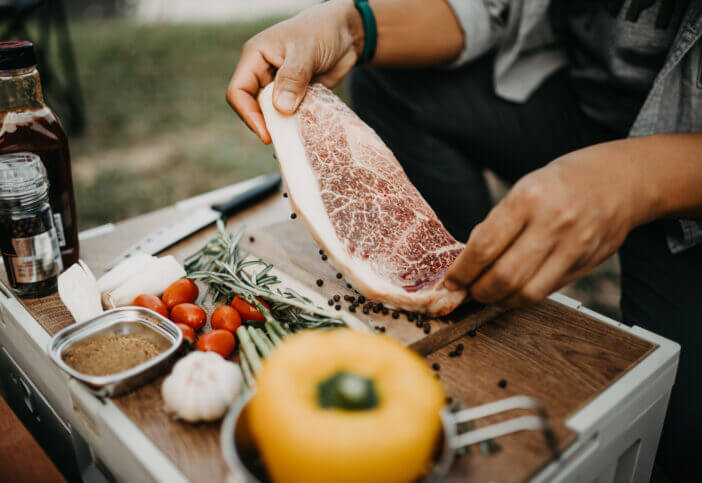 5+ Grades of Wagyu Beef: What's the Difference? 3 Wagyu beef steak and condiments