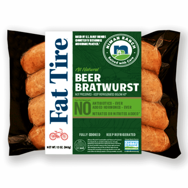 25692 niman ranch fat tire Beer Brats pkfv Niman Ranch Fat Tire Beer Brats