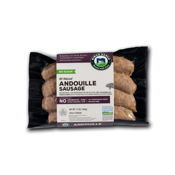 6035 pkg front Niman Ranch Andouille Sausage