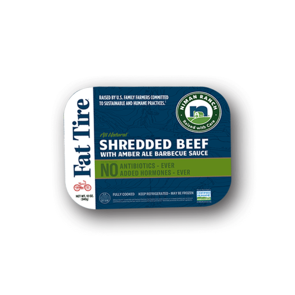 9161 pkg front Niman Ranch Fat Tire Shredded Beef