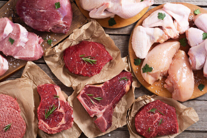9 Gourmet Meats For Cooking For Home Chefs & Food Bloggers 3 Assortment of meat and seafood . Beef , chicken , fish and pork